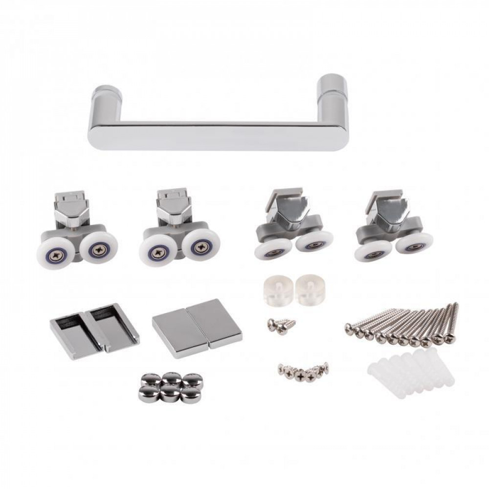 Душові двері в нішу Qtap Taurus CRM201-11.C6 97-108x185 см, скло Clear 6 мм, покриття CalcLess SD00039722