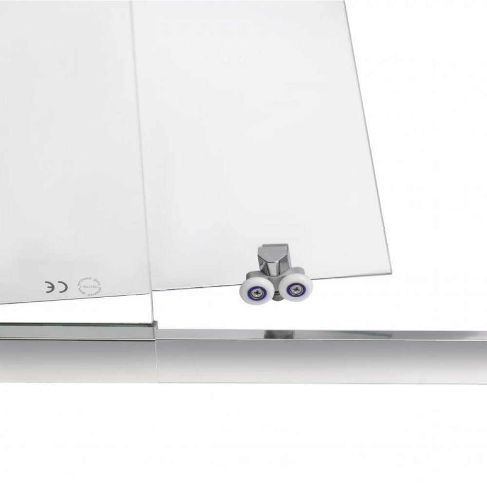 Душові двері в нішу Qtap Taurus CRM201-11.C6 97-108x185 см, скло Clear 6 мм, покриття CalcLess SD00039722