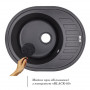 Кухонная мойка Lidz 620x500/200 BLA-03 (LIDZBLA03620500200) SD00039771