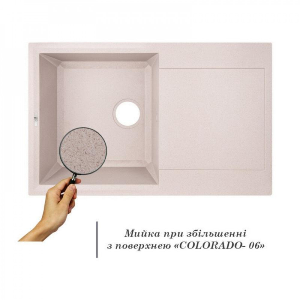 Кухонна мийка Lidz 790x495/230 COL-06 (LIDZCOL06790495230) SD00039802