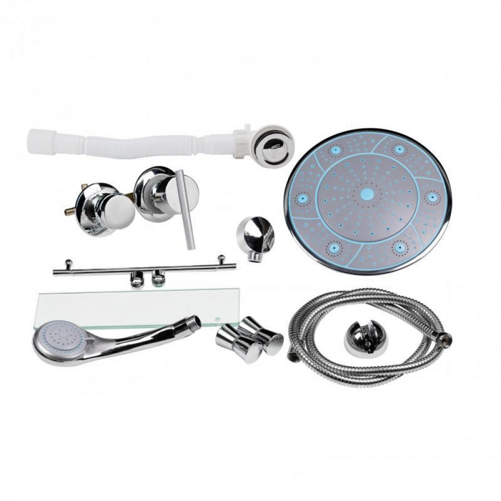 Душовий бокс Lidz Tani SB90x90.SAT.HIGH.FR, скло Frost 4 мм SD00039857