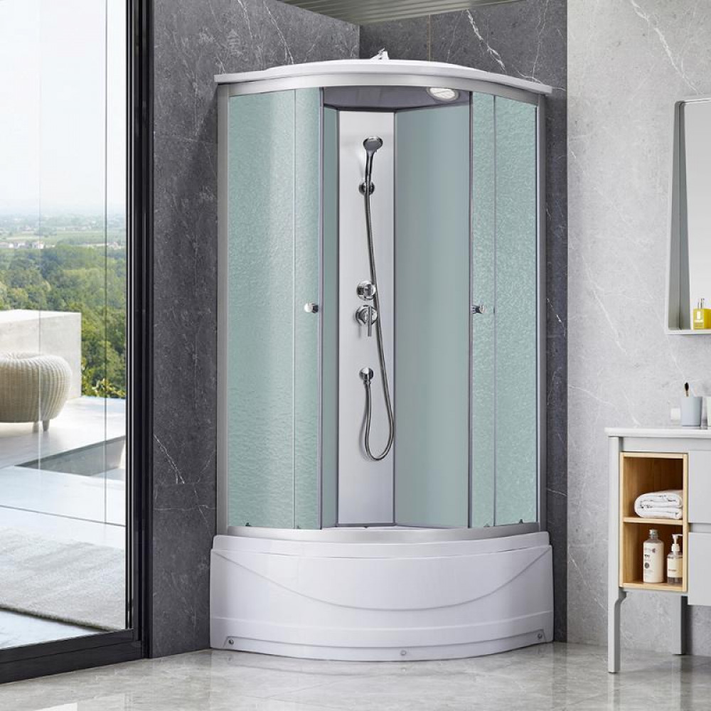 Душовий бокс Lidz Tani SB90x90.SAT.HIGH.FR, скло Frost 4 мм SD00039857