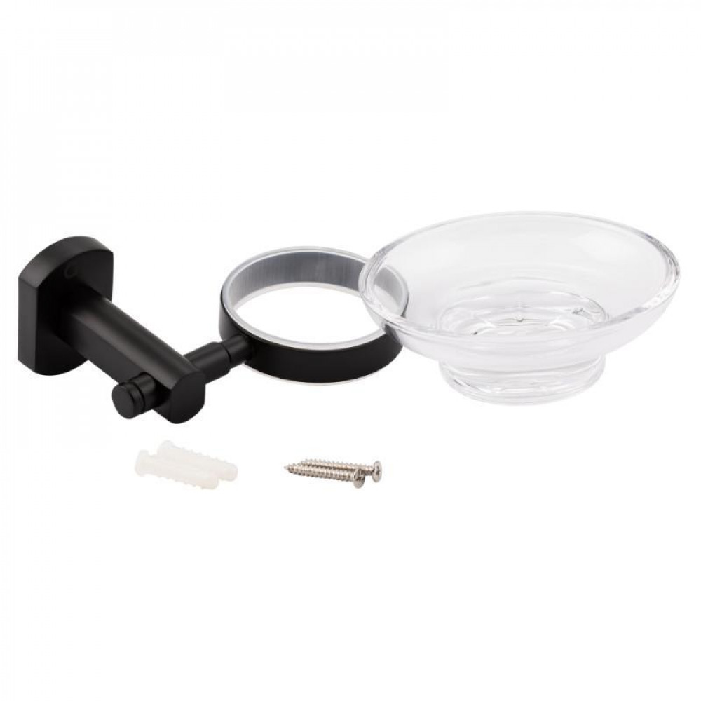 Мильниця Qtap Liberty настінна QTLIBBLM1159 Black SD00040021