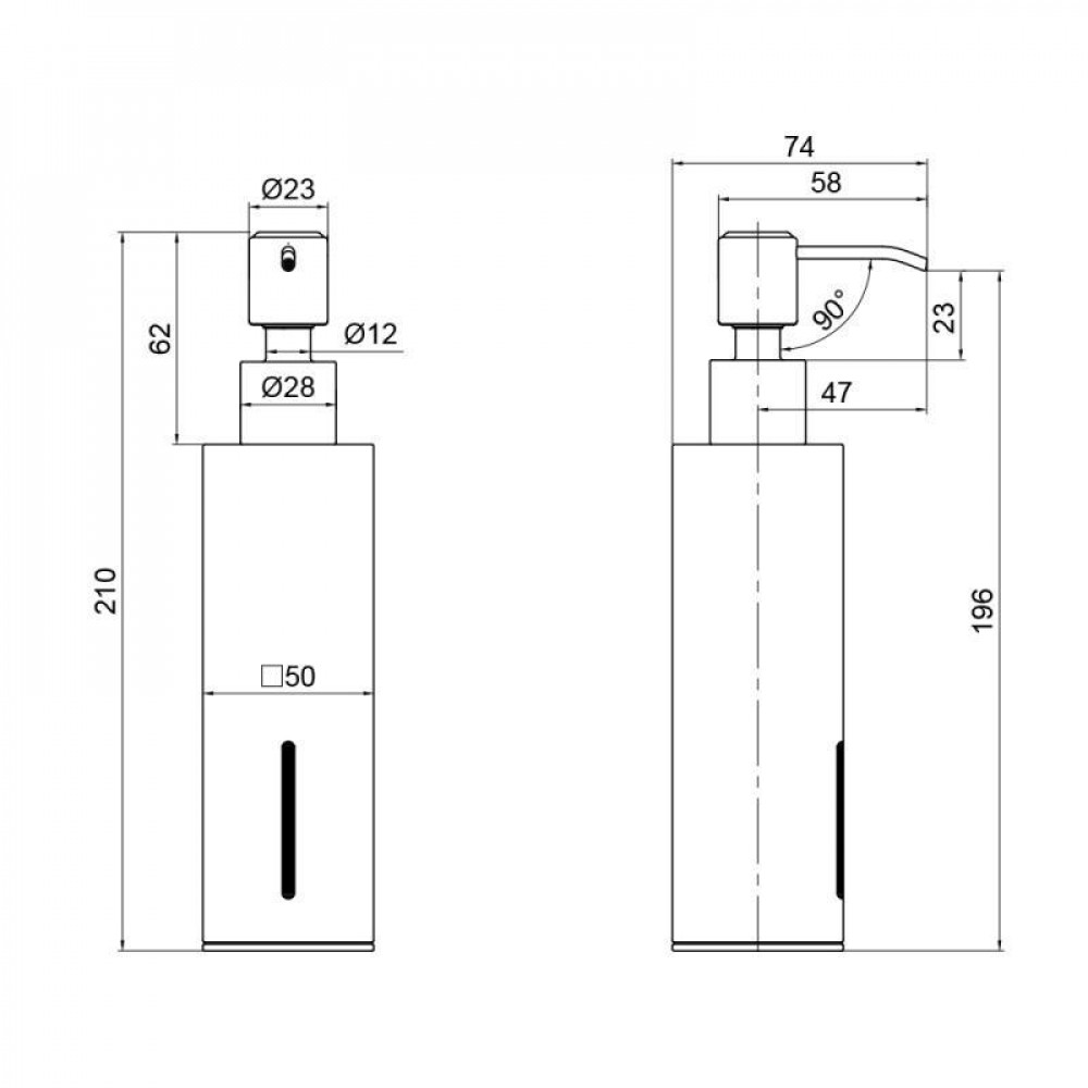 Дозатор для рідкого мила Qtap Liberty QTLIBCRM11522 Chrome SD00040047