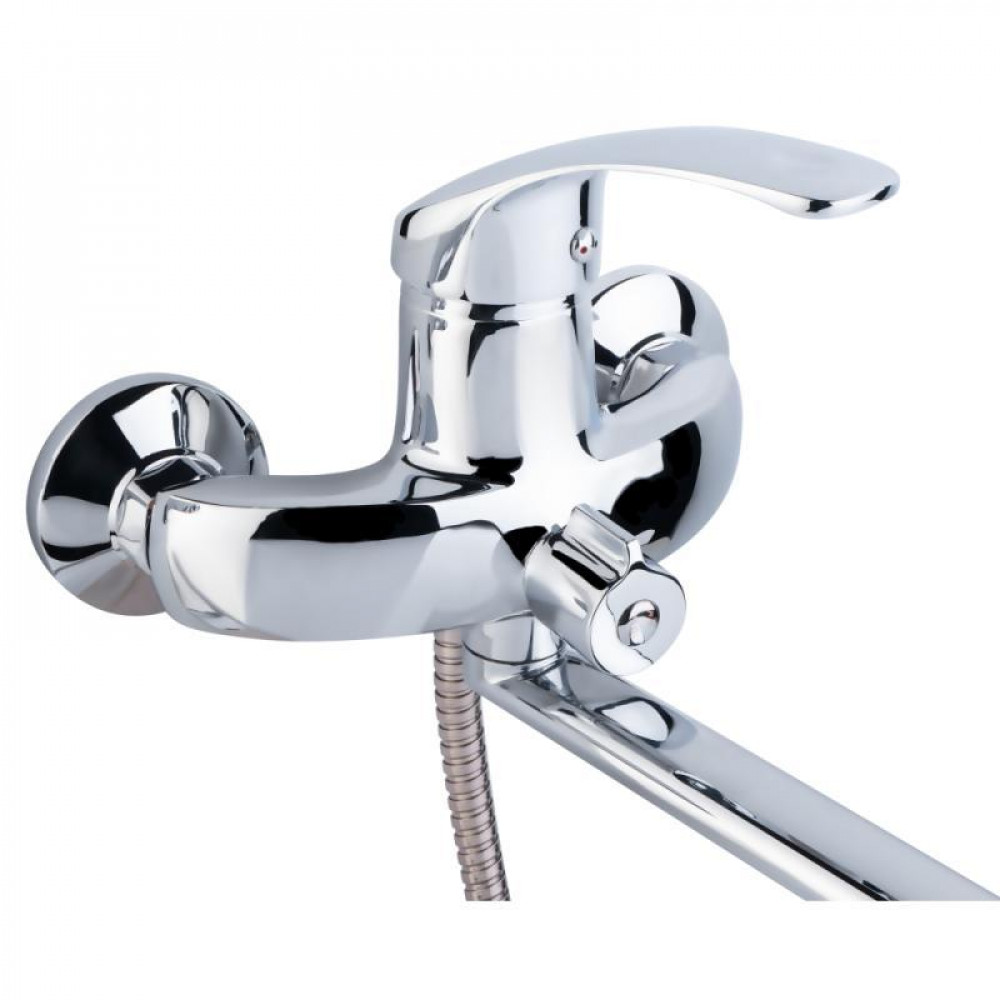 Змішувач для ванни Lidz Mars 005 з поворотним виливом (з душовим гарнітуром) (k40) LDMAR005CRM34853 Chrome SD00040957