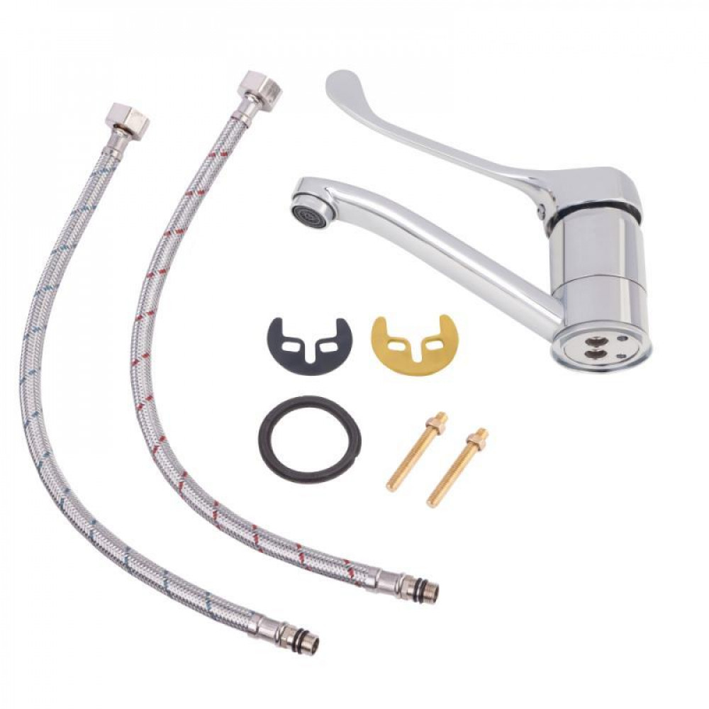 Смеситель для раковины локтевой Lidz Watt 002M с поворотным изливом (k40) LDWAT002MCRM34861 Chrome SD00040965