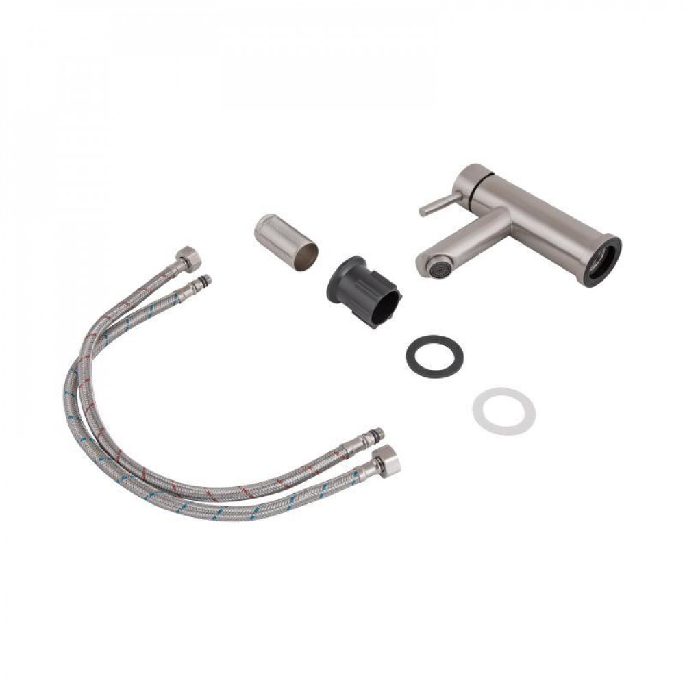 Змішувач для раковини Lidz Aria 001F (k35) LDARI001FNKS34937 Nickel SD00041041