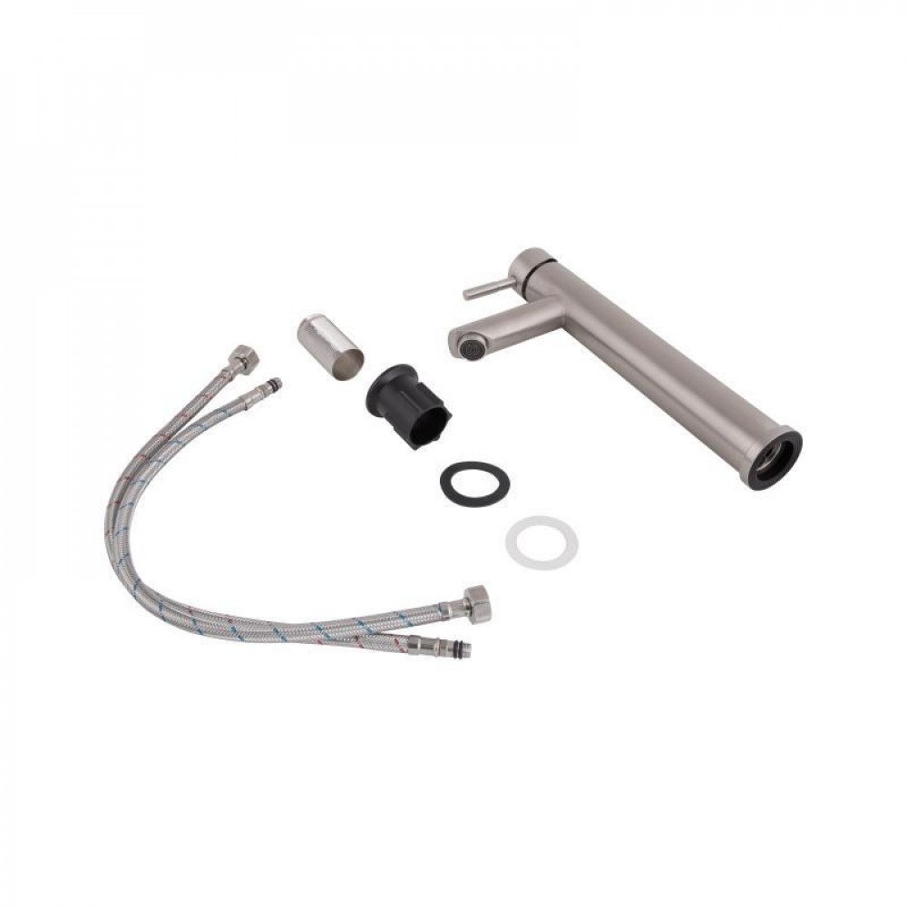 Змішувач для раковини Lidz Aria 001FH високий (k35) LDARI001FHNKS34938 Nickel SD00041042