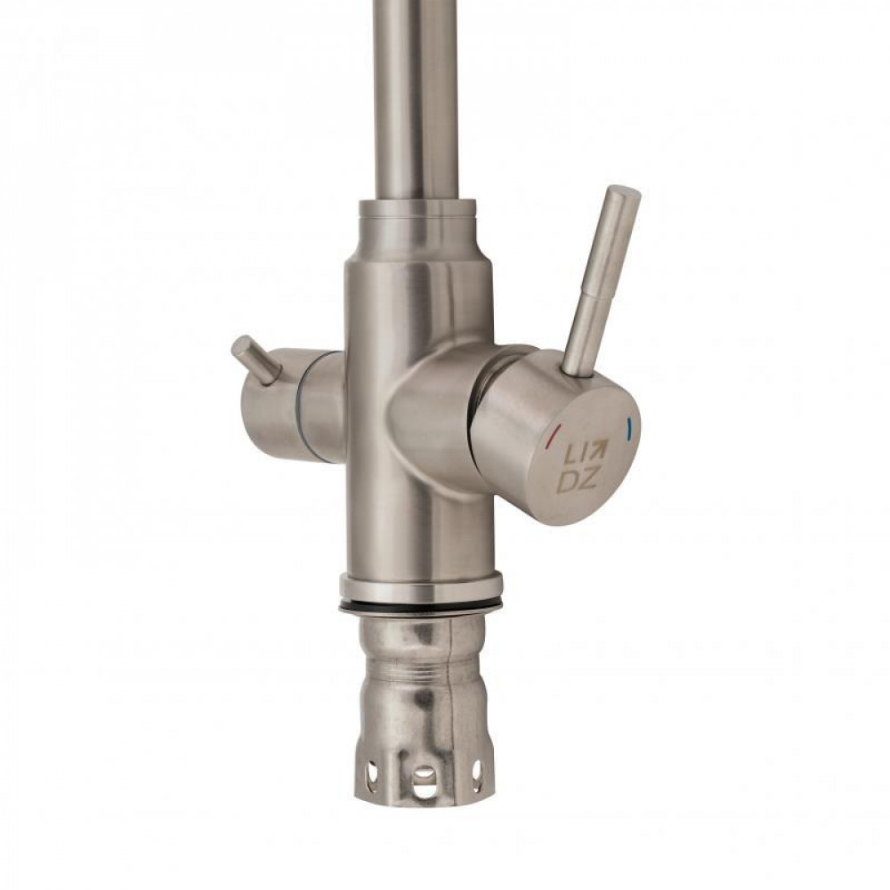 Змішувач для кухні Lidz Aria 020F1 з підключенням для питної води (k35) LDARI020F1NKS34941 Nickel SD00041045