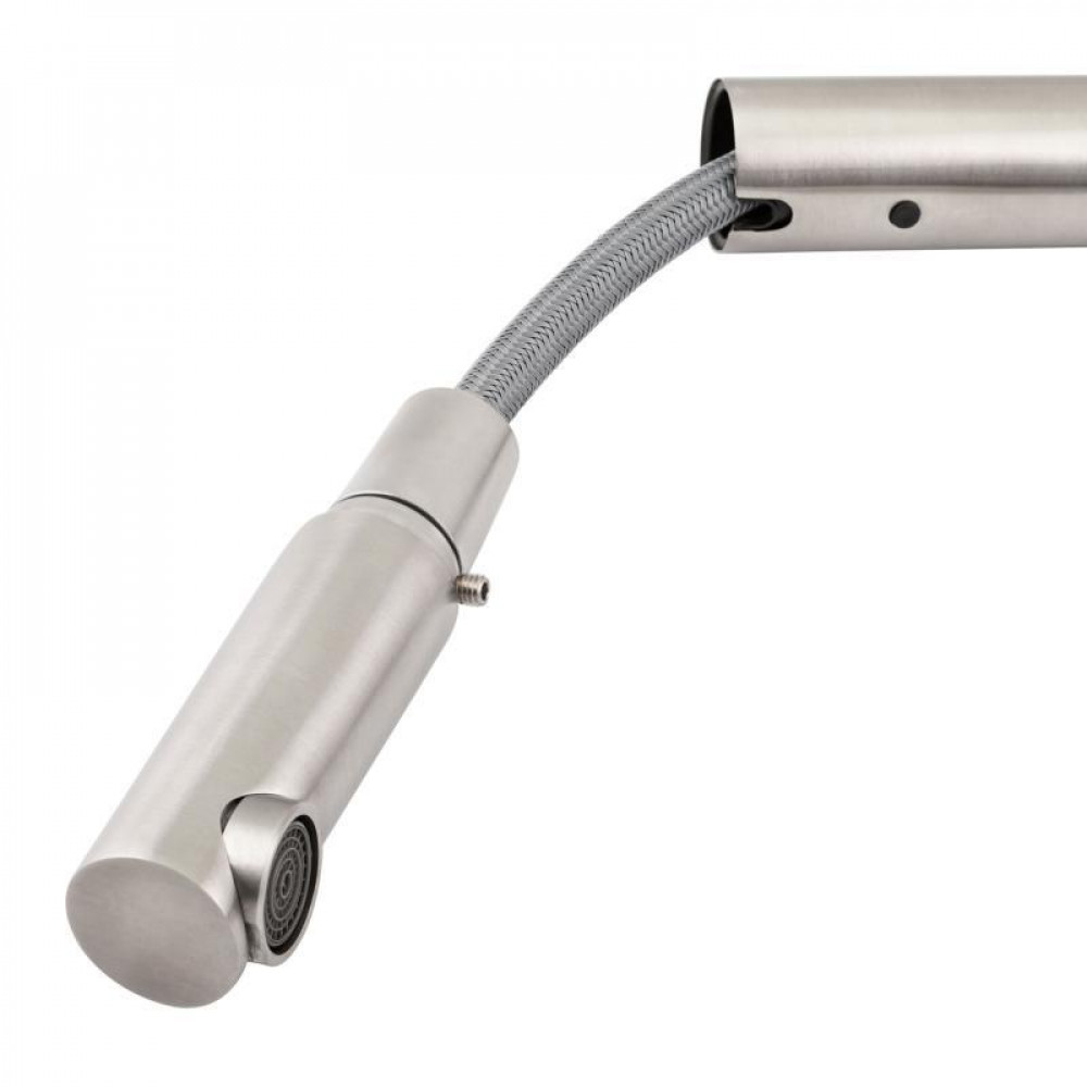 Смеситель для кухни Lidz Aria 015FL1 с выдвижным изливом (k35) LDARI015FL1NKS34944 Nickel SD00041048