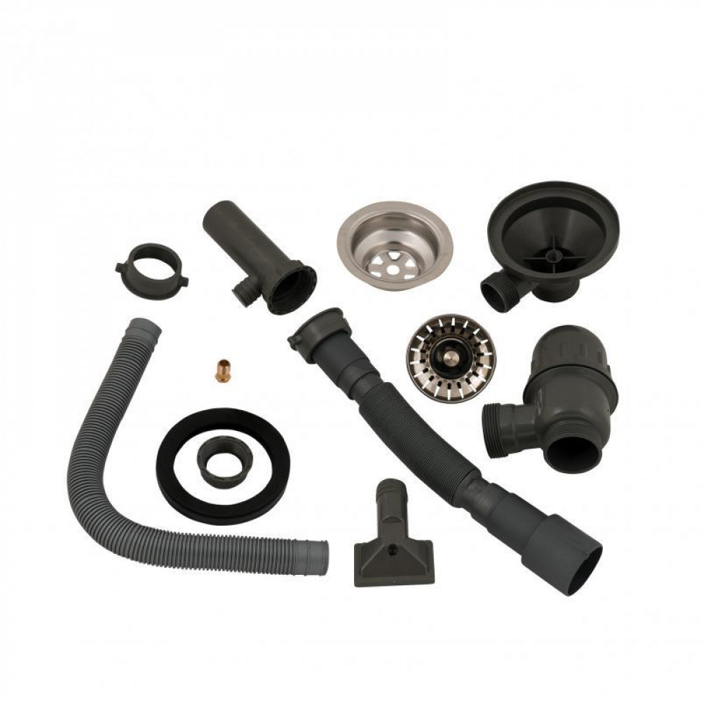 Сифон для кухонної мийки Lidz (GRA) 47 01 002 01 (вихід 50/40мм) SD00041147