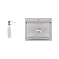 Мойка для кухни встроенная Lidz Handmade H6050 (LDH6050BRU35371) Brushed Steel 3,0/1,0 мм