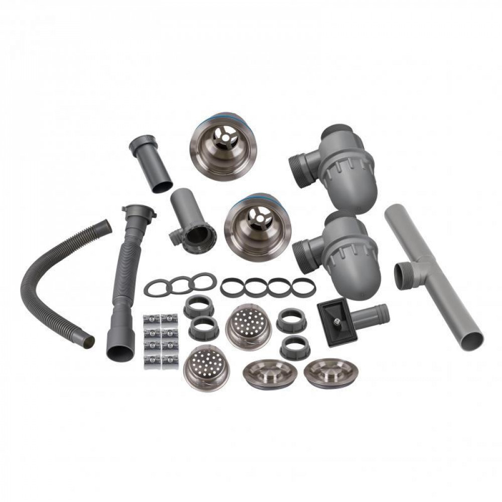 Мийка для кухні з двома чашами інтегрована Lidz Handmade H7843 (LDH7843BRU35387) Brushed Steel 3,0/1,0 мм SD00041491