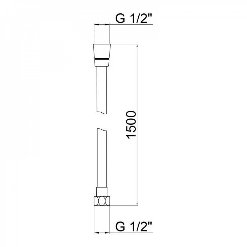 Шланг Lidz Niagara 09 1,5 м LDNIA09CRM35458 Chrome SD00041562