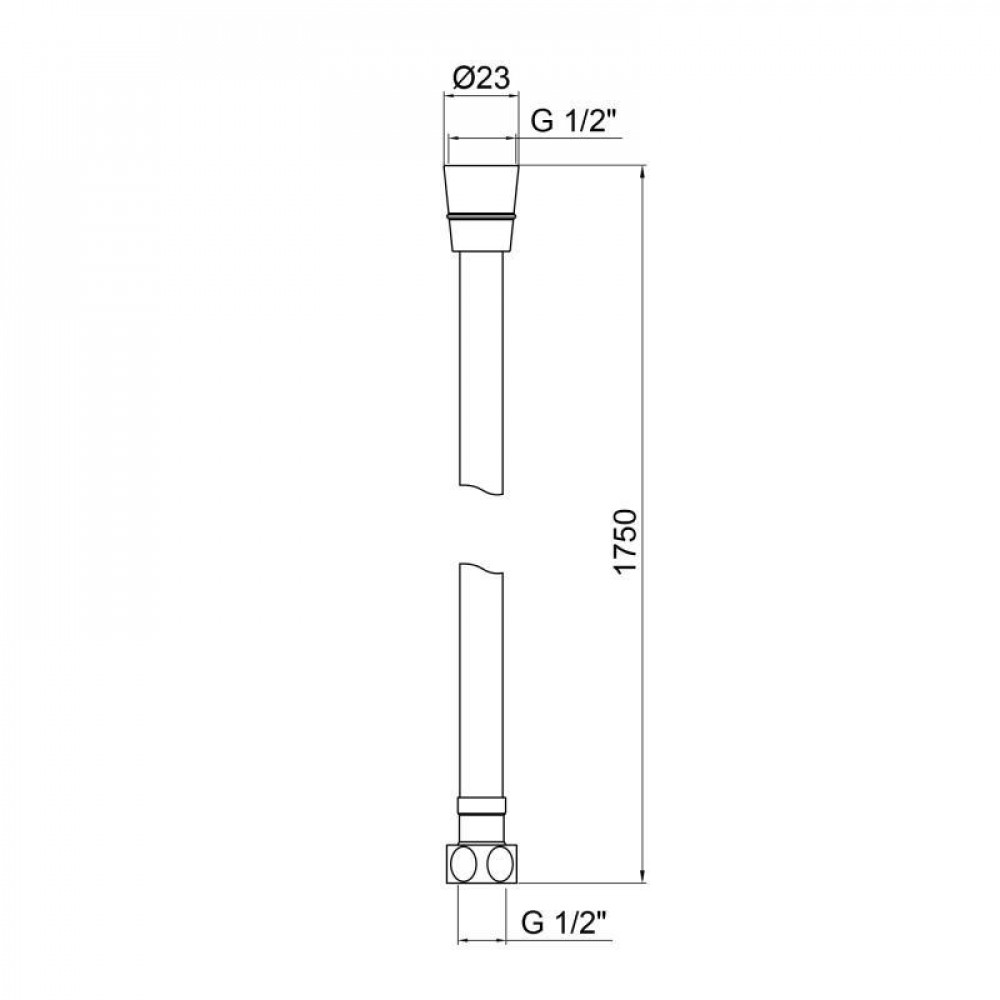 Шланг Lidz Niagara 09 1,75 м LDNIA09CRM35459 Chrome SD00041563