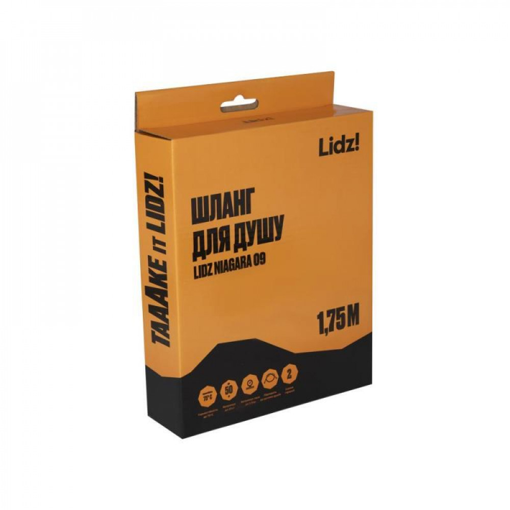 Шланг Lidz Niagara 09 1,75 м LDNIA09CRM35459 Chrome SD00041563