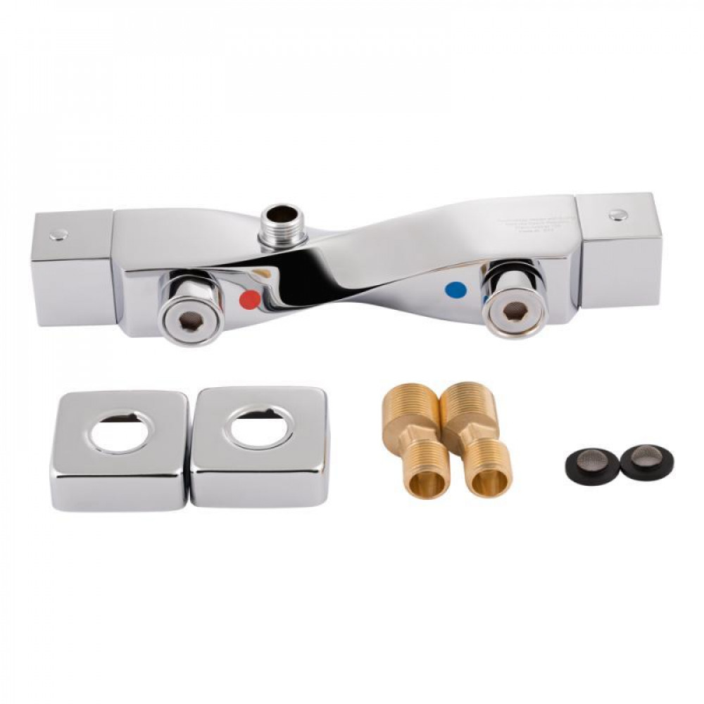 Смеситель для душа Qtap Zkrouceny термостатический QTZKR40T105C Chrome SD00041868