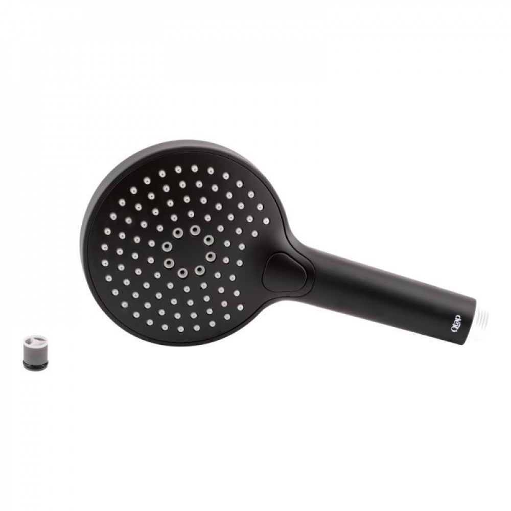 Лійка для ручного душу Qtap Rucni 120 мм округла QTRUCA120O3KBB Black Matt SD00041889