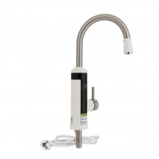 Проточний кран-водонагрівач кухонний для кухні Lidz Warm 059 LDWAR059WNK35878 White / Nickel