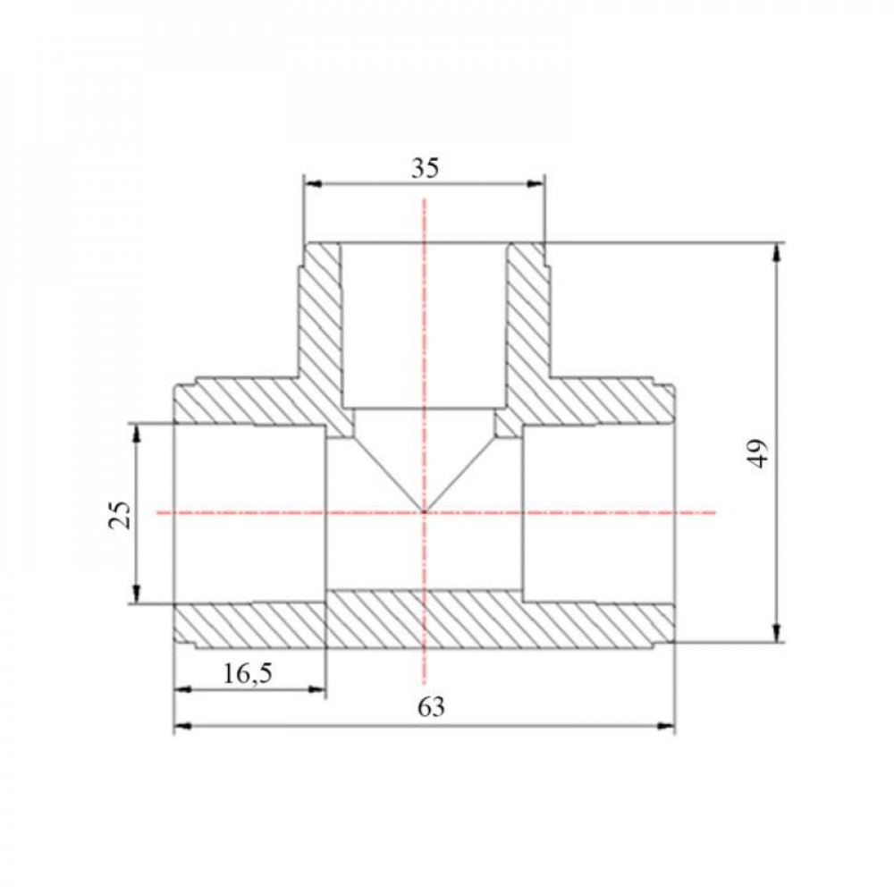Тройник PPR Blue Ocean "Белый" 25 SD00042154