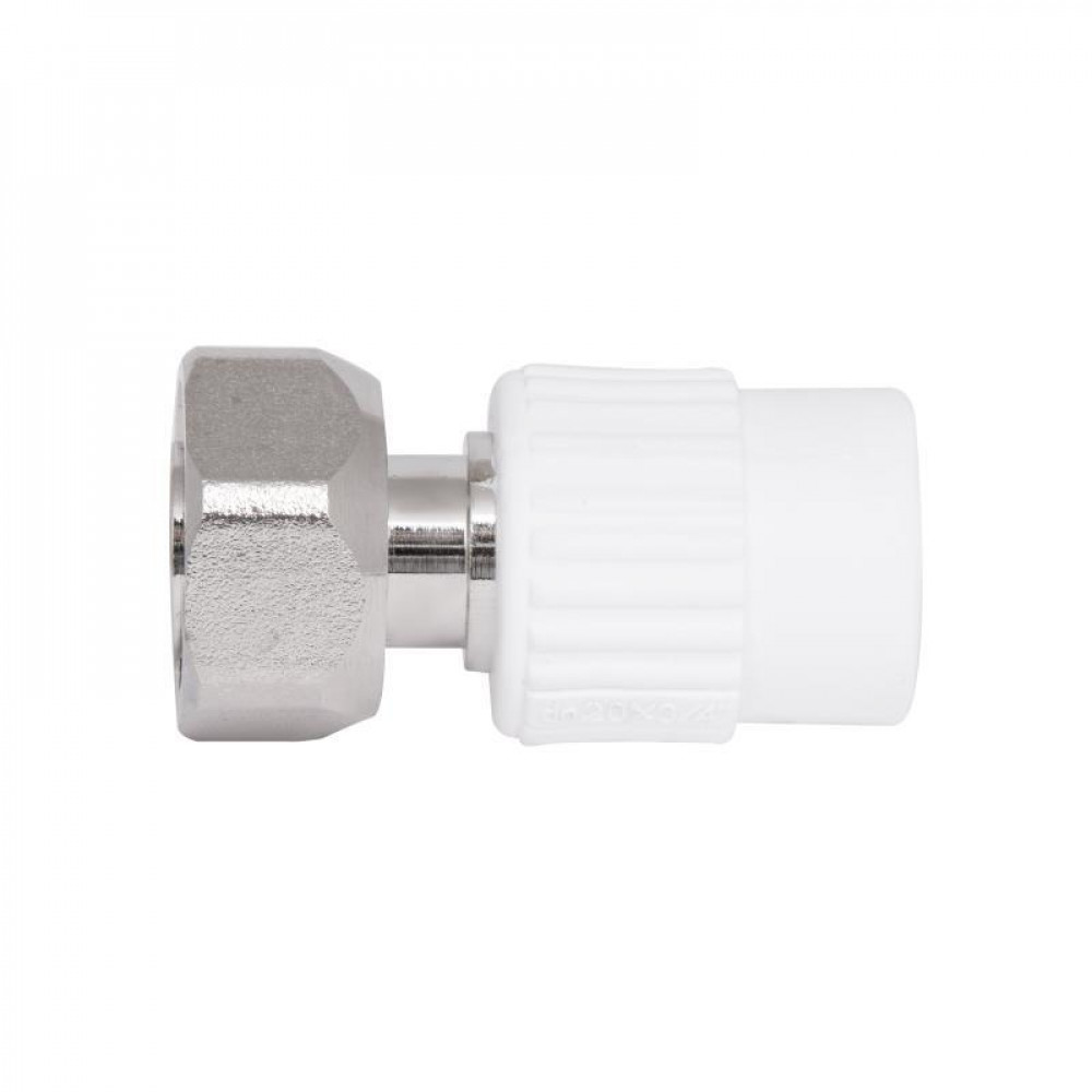 Муфта PPR с накидной гайкой Blue Ocean "Белый" 20х3/4" ВР SD00042203