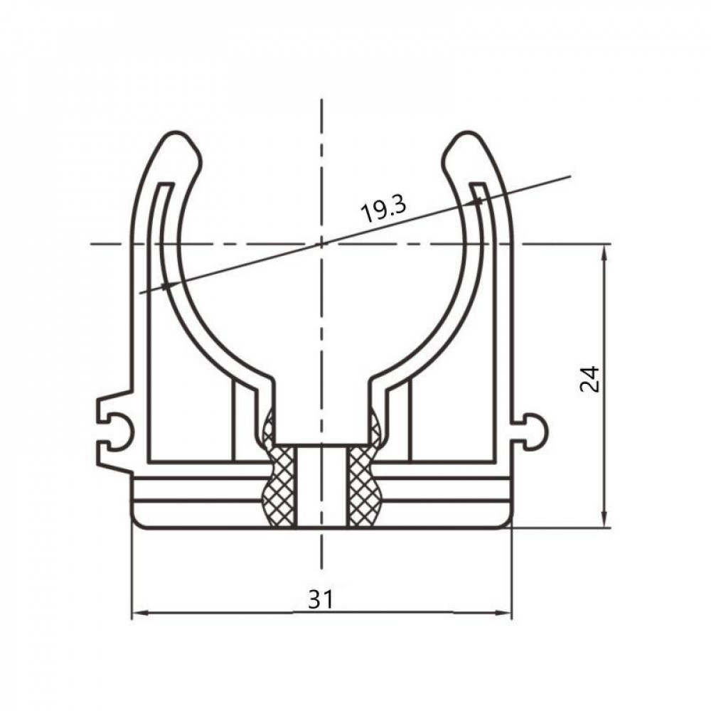 Кріплення PPR Blue Ocean "Білий" 20 SD00042212