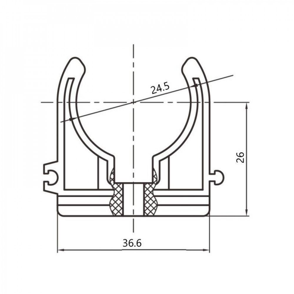 Кріплення PPR Blue Ocean "Білий" 25 SD00042213