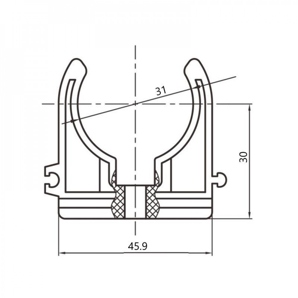 Кріплення PPR Blue Ocean "Білий" 32 SD00042214