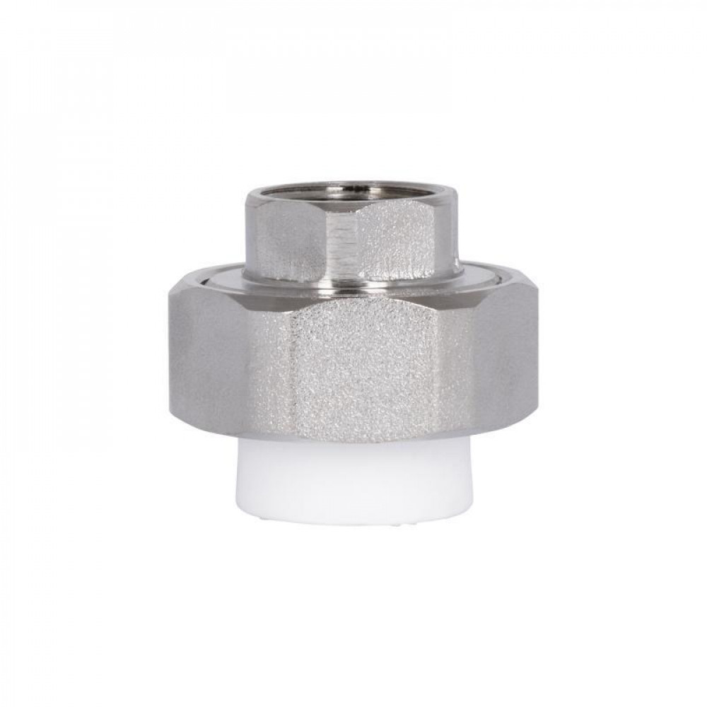 Сгон "Американка" латунная со сварной головкой PPR Blue Ocean "Белый" 20х1/2" ВР SD00042218