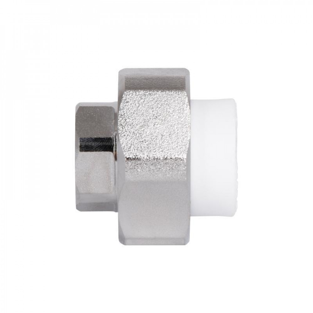 Сгон "Американка" латунная со сварной головкой PPR Blue Ocean "Белый" 20х1/2" ВР SD00042218