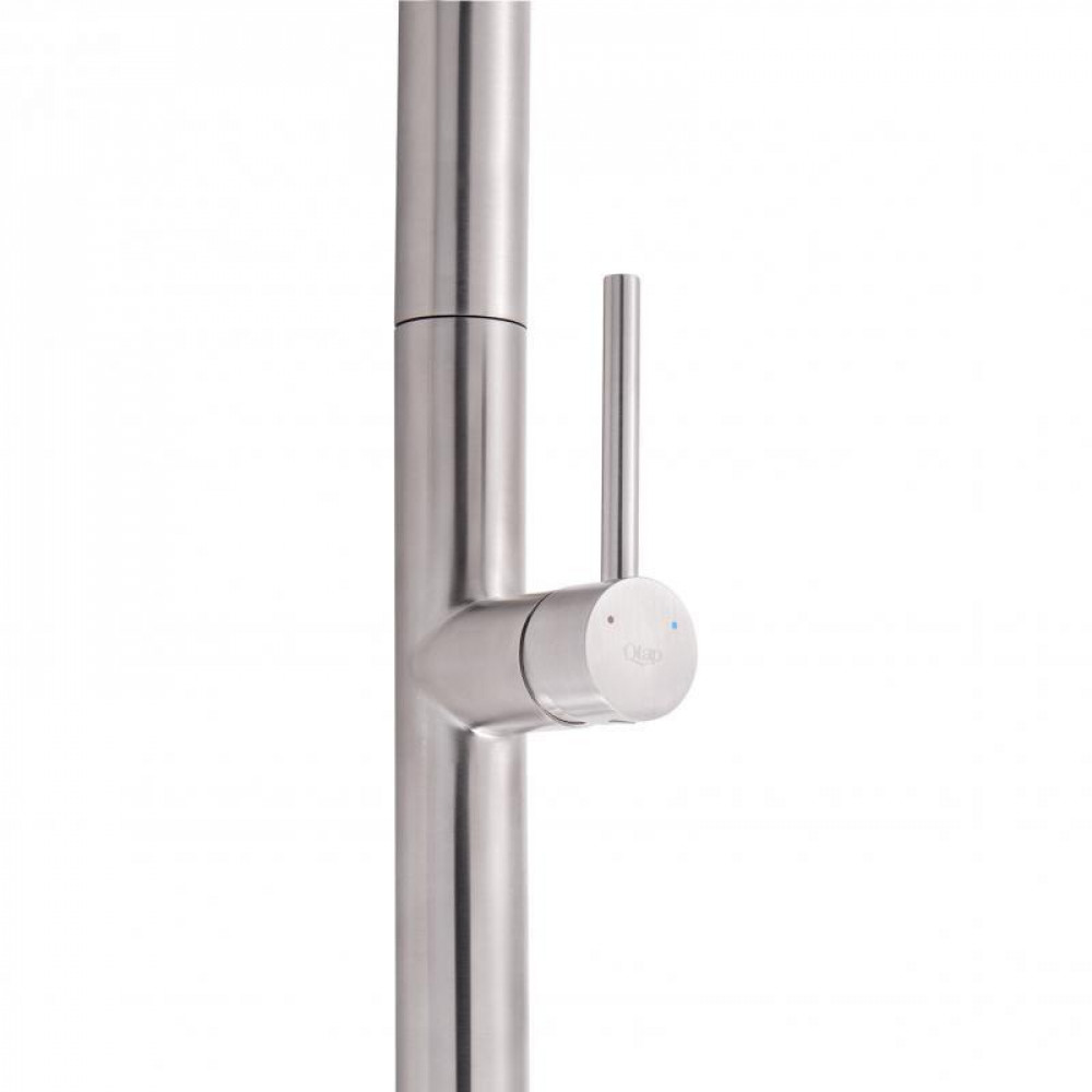Змішувач для кухні Qtap Lenicka з висувним виливом QTLEN9138103UN Brushed Nickel PVD SD00042264