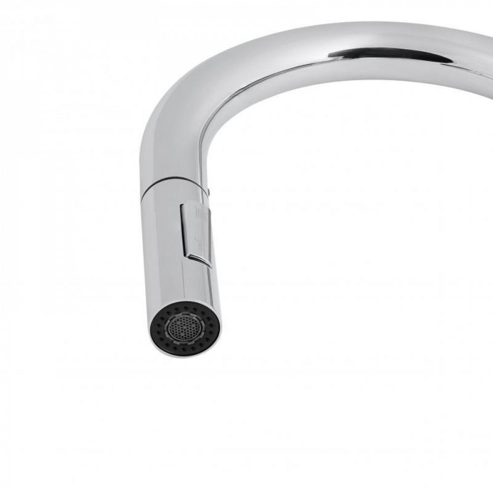 Змішувач для кухні Qtap Lenicka з висувним виливом QTLEN9138103UC Chrome SD00042266