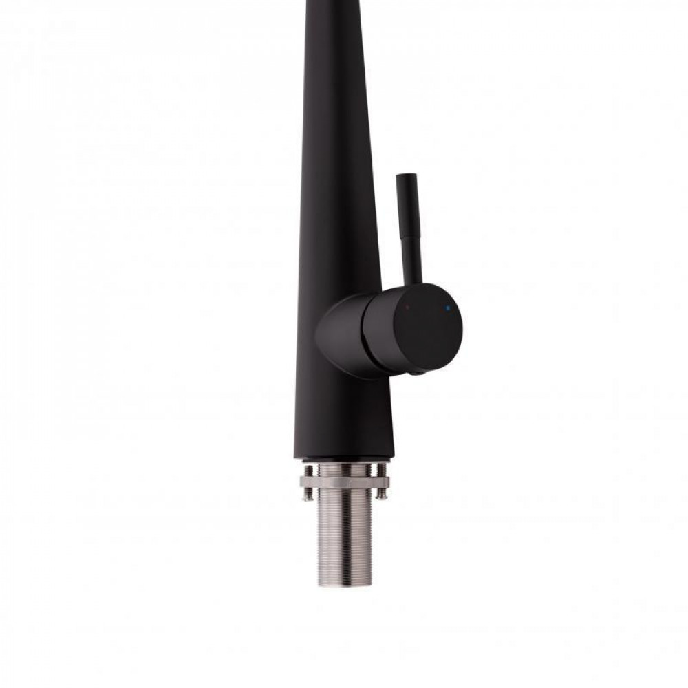 Змішувач для кухні Qtap Evicka з висувним виливом QTEVI9135103UB Black Matt SD00042268