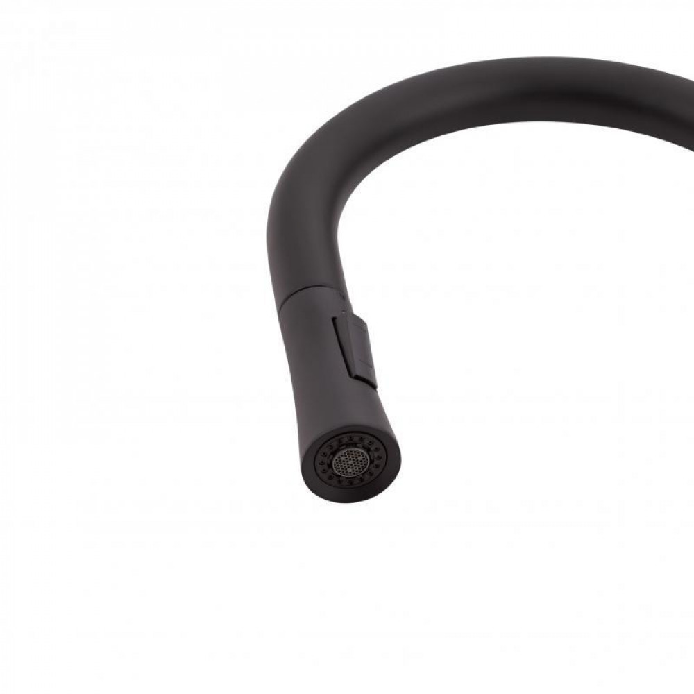Змішувач для кухні Qtap Evicka з висувним виливом QTEVI9135103UB Black Matt SD00042268