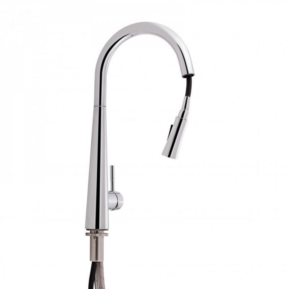 Змішувач для кухні Qtap Evicka з висувним виливом QTEVI9135103UC Chrome SD00042269