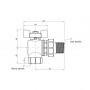 Кран кульовий Icma FAR. ROSSA 1" кутовий №361 SD00042359