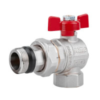 Кран кульовий Icma FAR. ROSSA 3/4" кутовий №362