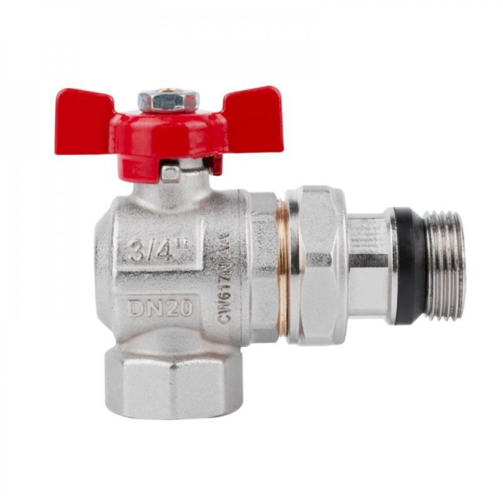 Кран кульовий Icma FAR. ROSSA 3/4" кутовий №362 SD00042361