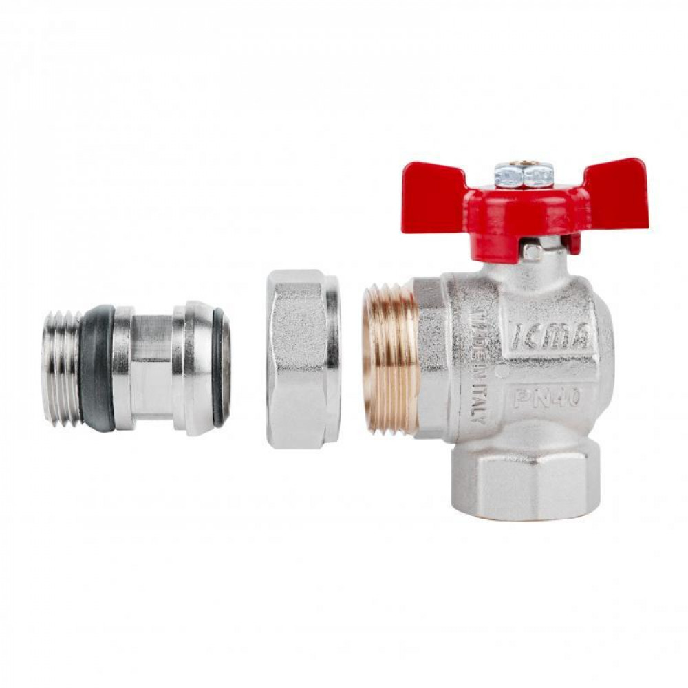 Кран кульовий Icma FAR. ROSSA 3/4" кутовий №362 SD00042361