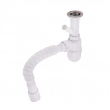 Сифон для раковини Lidz (WHI) 60 06 Y002 00 з відводом для пральної машини (вихід 50 мм)