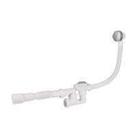 Сифон для ванни Lidz (WHI) 60 03 V002 01 з ревізією (вихід 50 мм)