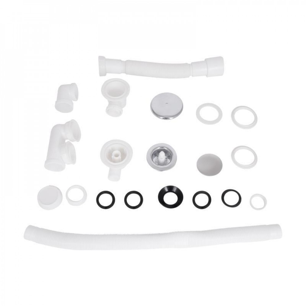 Сифон для ванни Lidz (WHI) 60 03 V002 02 з ревізією (вихід 50 мм) SD00042803