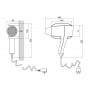 Фен із тримачем Qtap Pohodli 1200 Вт QTF1200ROP White (Pobut) SD00042871