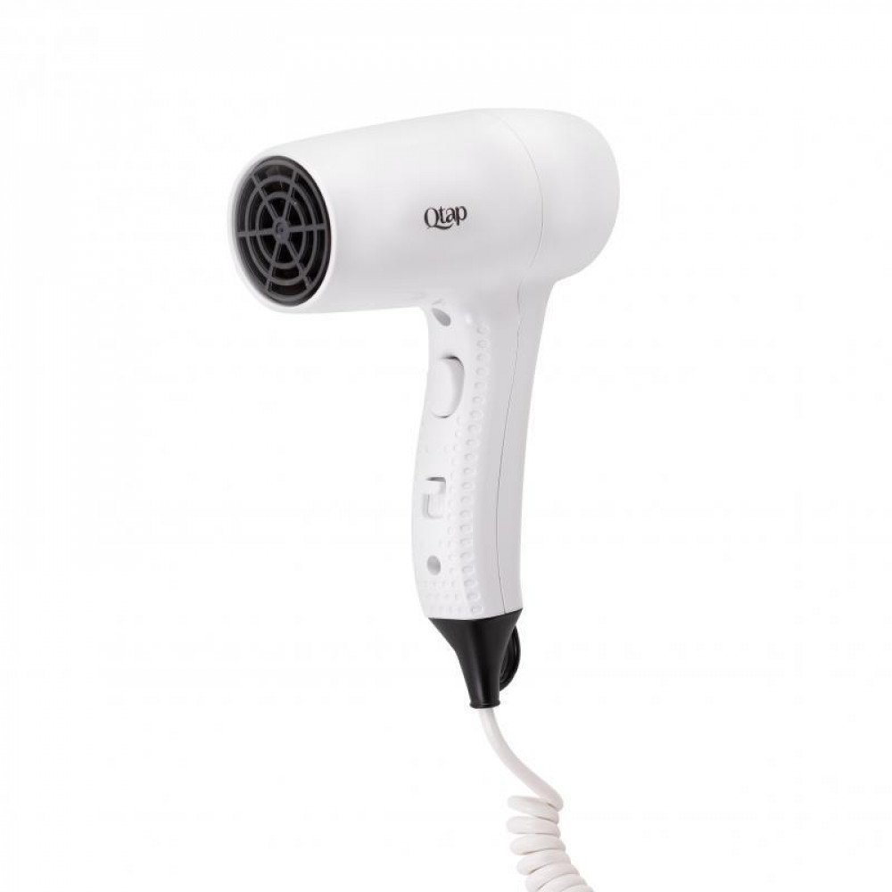 Фен із тримачем Qtap Pohodli 1200 Вт QTF1200ROP White (Pobut) SD00042871