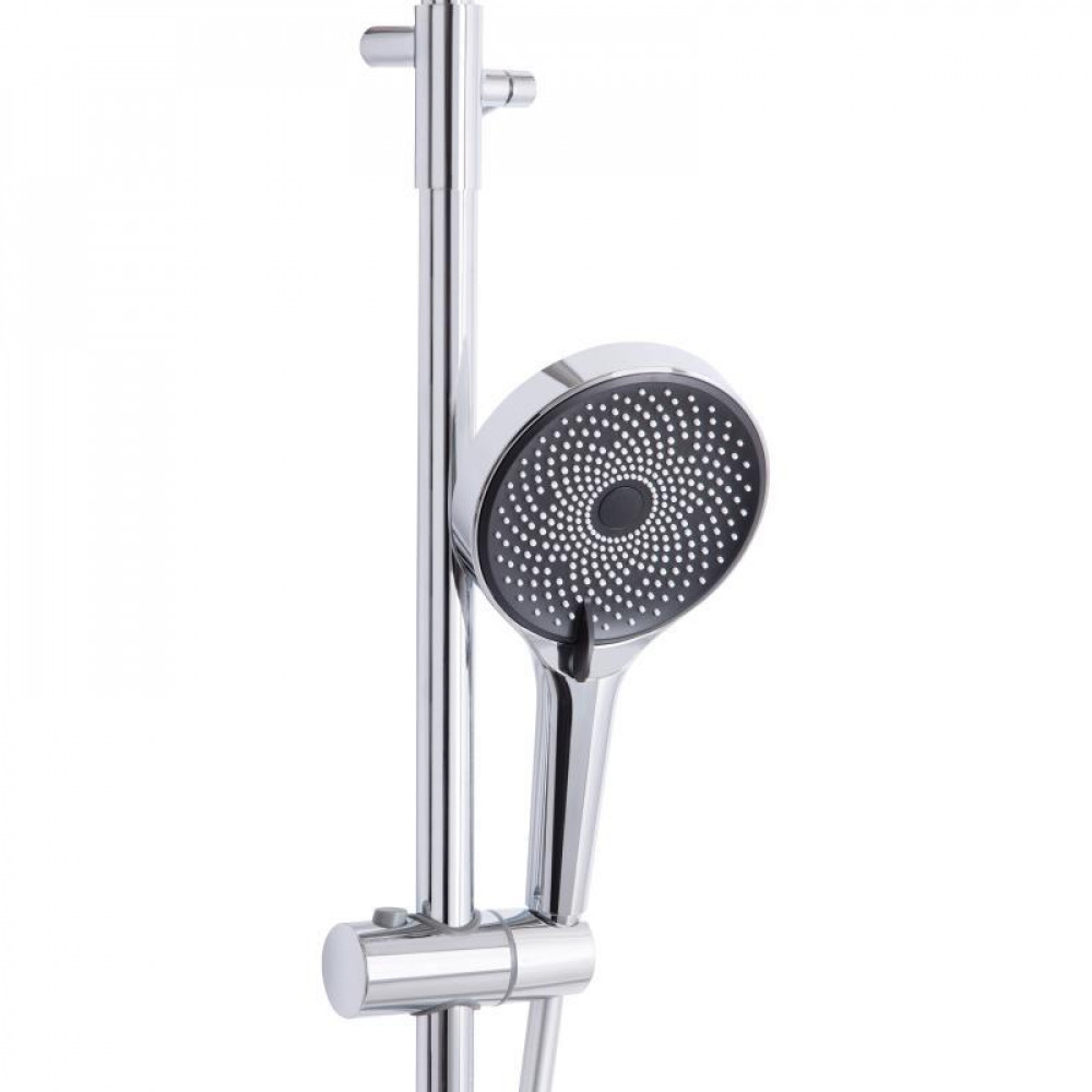 Душова система універсальна Qtap Sloup термостатична на два споживача QTSL57103ONC Chrome SD00042915