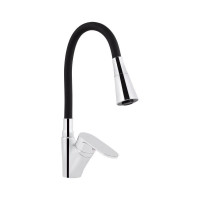 Смеситель для кухни Lidz Tani 007F3 с гибким изливом (k40) LDTAN007F3BCR37649 Chrome/Black