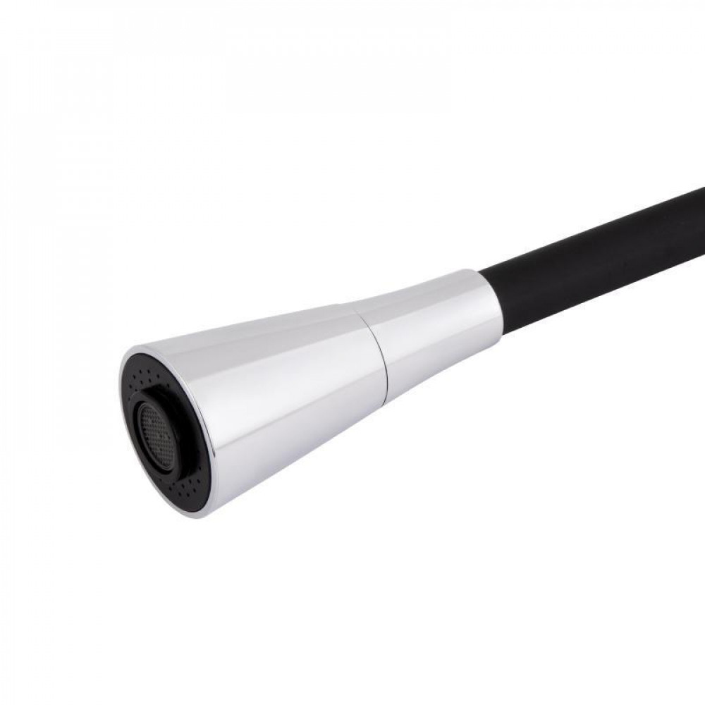 Змішувач для кухні Lidz Tani 007F3 з гнучким виливом (k40) LDTAN007F3BCR37649 Chrome/Black SD00043752