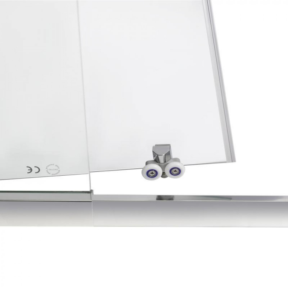 Душові двері в нішу Qtap Taurus CRM209-1.C6 90-100x200 см, скло Clear 6 мм, покриття CalcLess SD00045295