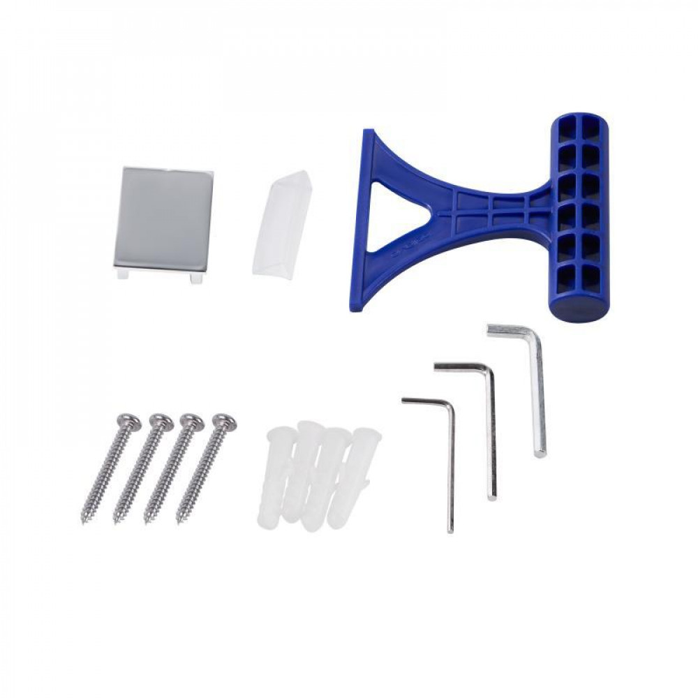 Душова перегородка Qtap Walk-In Standard CRM209.C8 90х200 см, скло Clear 8 мм, покриття CalcLess SD00045303