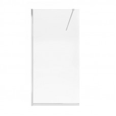 Душова перегородка Qtap Walk-In Standard CRM201.C8 100х200 см, скло Clear 8 мм, покриття CalcLess